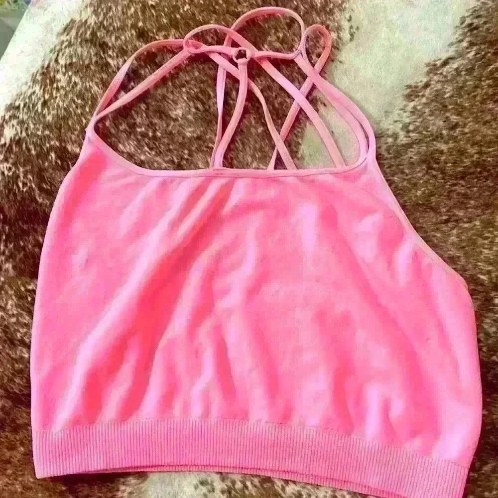 Nikibiki Neon Pink Strappy Bralette‎ O/S